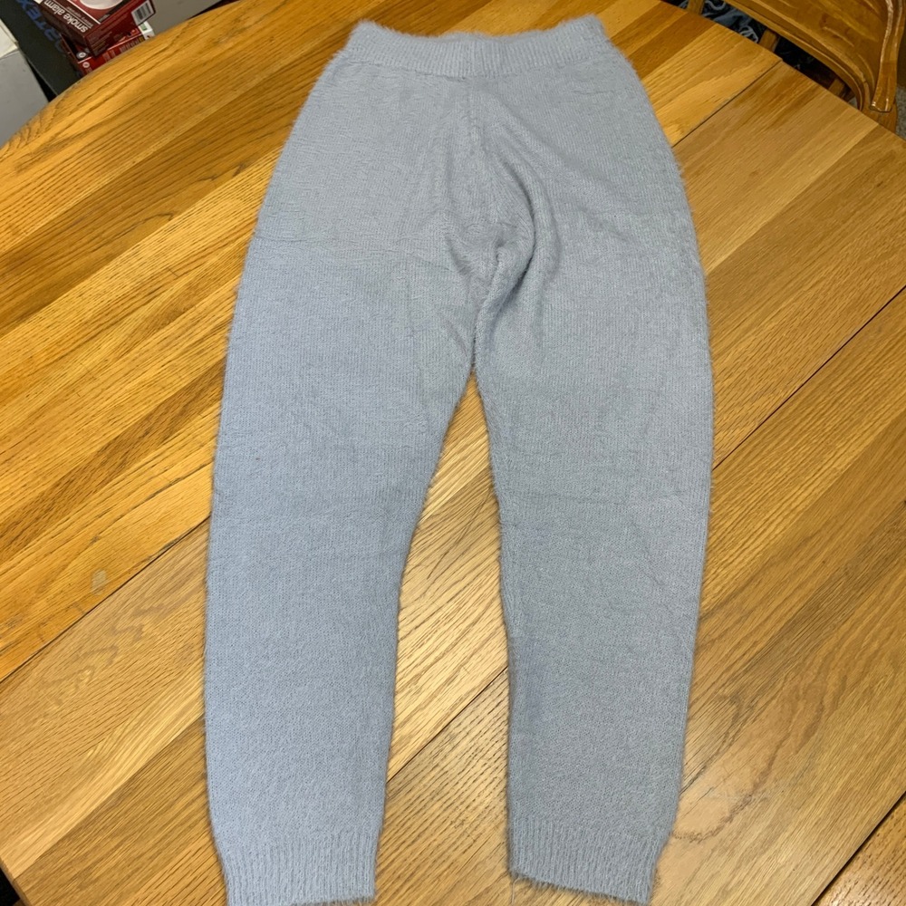 Nasty Gal Collection Fuzzy Knit Lounge Pants Light Purple‎ Women's Size Small